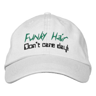 Boné Cabelo Engraçado Humor Preto