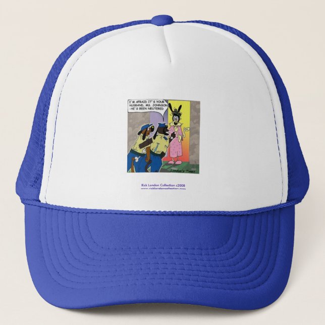 Boné Cachorro Castado Cartoon Engraçado em Cap de Quali (Frente)