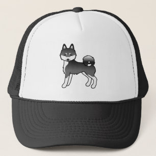 Boné Cachorro De Cartoon Klee Kai Cute, De Cartoon Bran