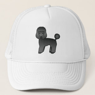 Boné Cachorro de Cartoon Negro