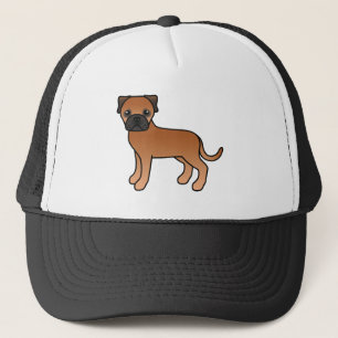 Boné Cachorro de Cartoons Vermelho Bullmastiff