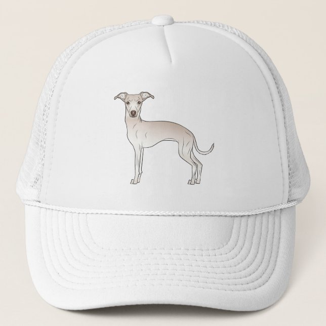Boné Cachorro de desenho animado fofo Italian Greyhound (Frente)
