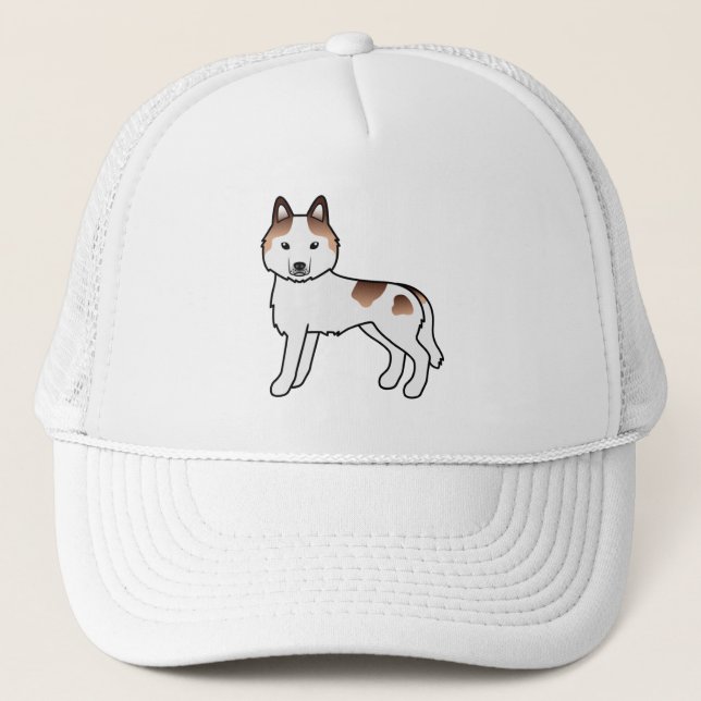 Boné Cachorro De Desenho Animado Fofo Siberiano Husky P (Frente)
