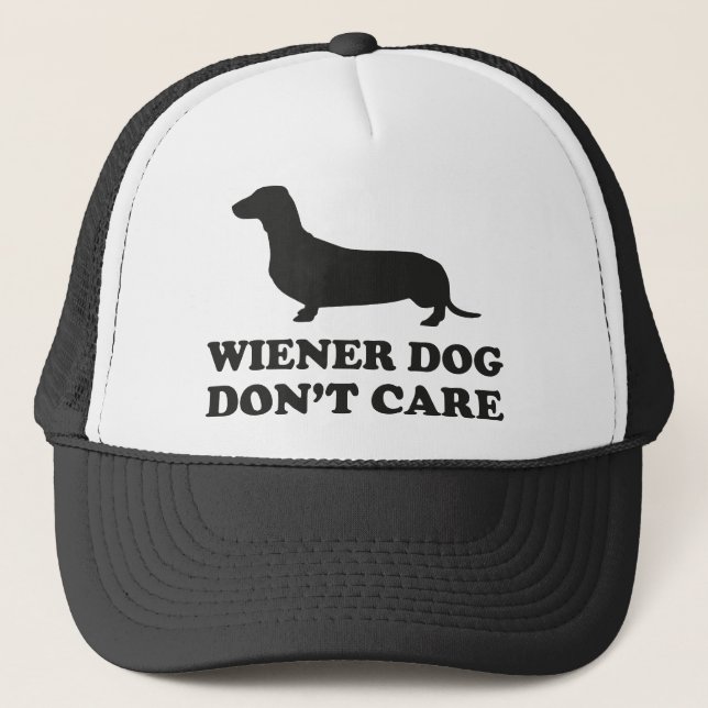 Boné Cachorro do Wiener Não se importa (Frente)