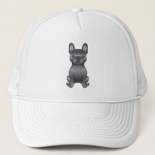 Boné Cachorro Francês Azul / Cachorro de Cartoon Franc