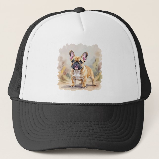 Boné Cachorro Francês Tan Fawn - Cachorro Francês Cacho (Frente)
