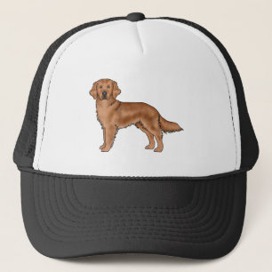 Boné Cachorro Retriever Ruivo Cute Cartoon Arte