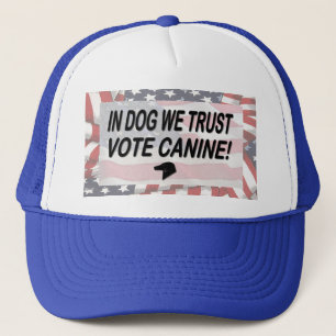 Boné Cachorro Voto com Bandeira Americana