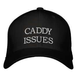 Boné Caddy Issues Black & White Golf Hat