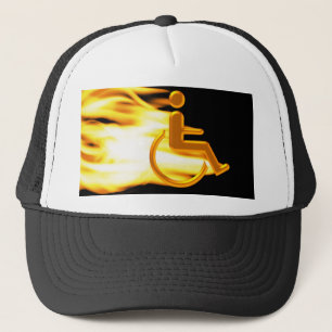 Boné Cadeira de roda flamejante