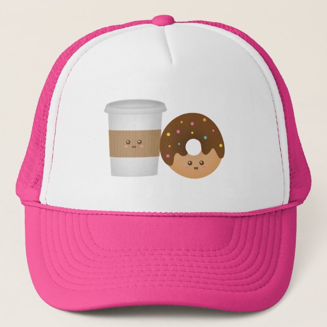 Boné Café e Donut Fofo, Você me completa (Frente)