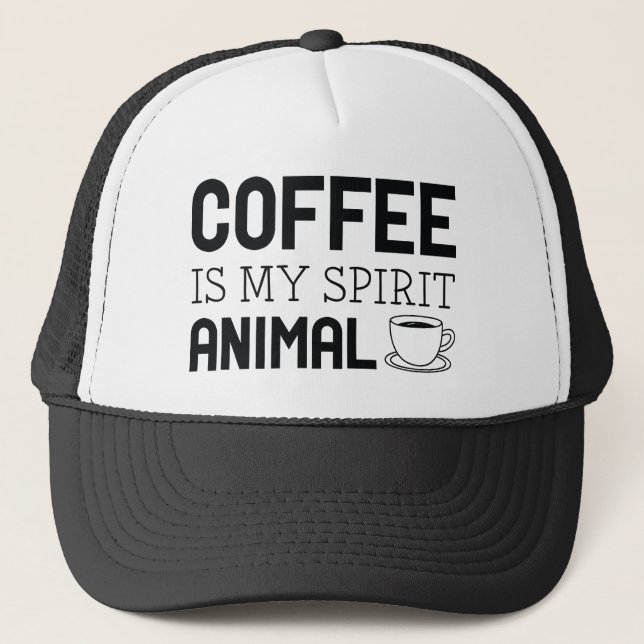 Boné Café É Meu Animal Espirituoso (Frente)