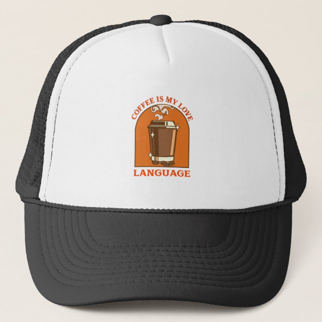 Boné Café É Minha Língua De Amor (Frente)
