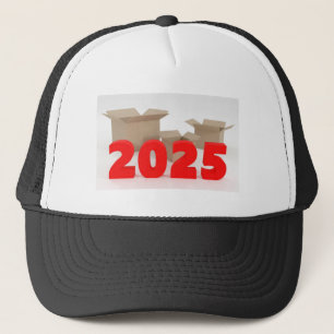 Boné Caixas abertas com imagem impressa de 2025 anos