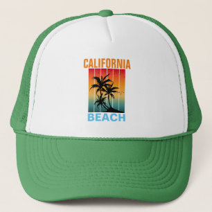 BONÉ CALIFÓRNIA BEACH VINTAGE RETRO SUNSET PERSONALIZAD