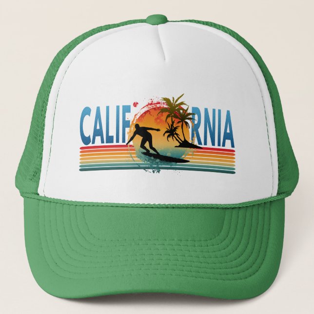 BONÉ CALIFÓRNIA SUNSET VERÃO TRUCKER HAT (Frente)
