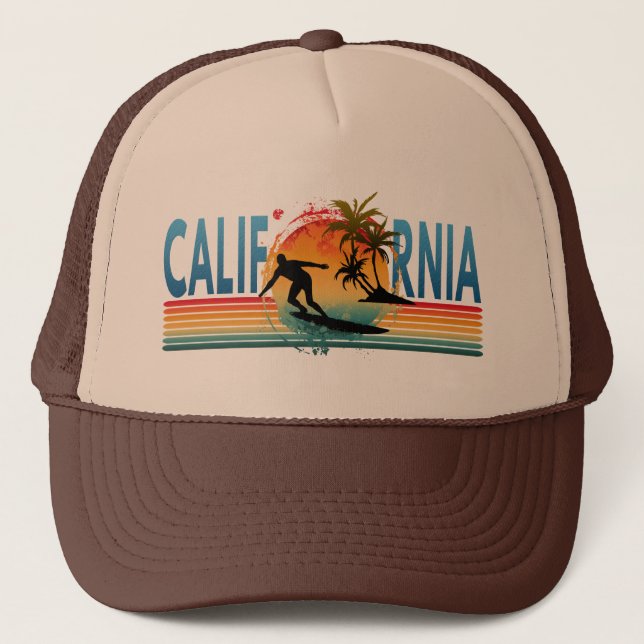 BONÉ CALIFÓRNIA SUNSET VERÃO TRUCKER HAT (Frente)
