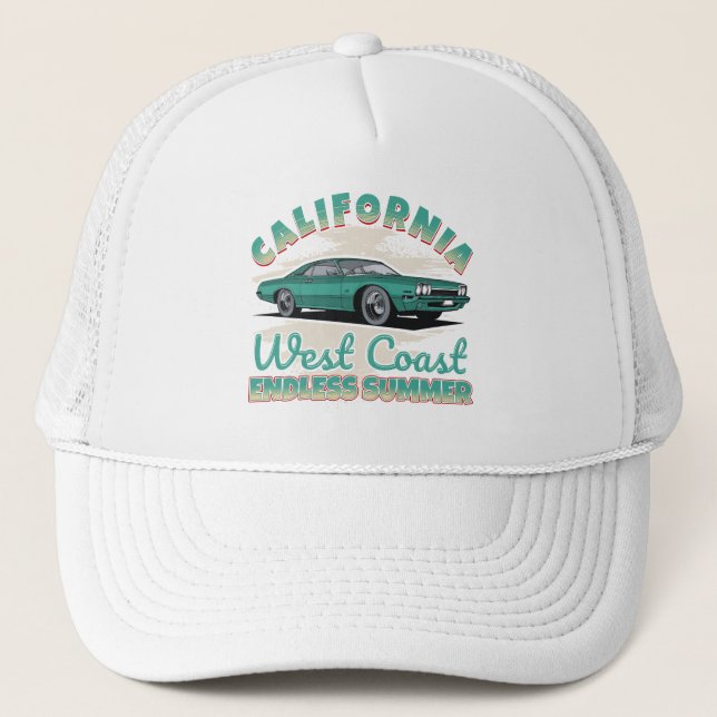 Boné California West Coast Vintage Car  (Frente)