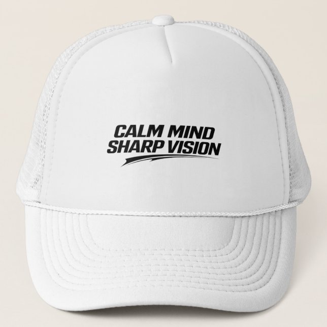 Boné CALM MIND SHARP VISION Minimal Streetwear Mindset  (Frente)