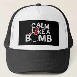 Boné Calmo Como uma Bomba Paradoxo Ironia Humor Explosi