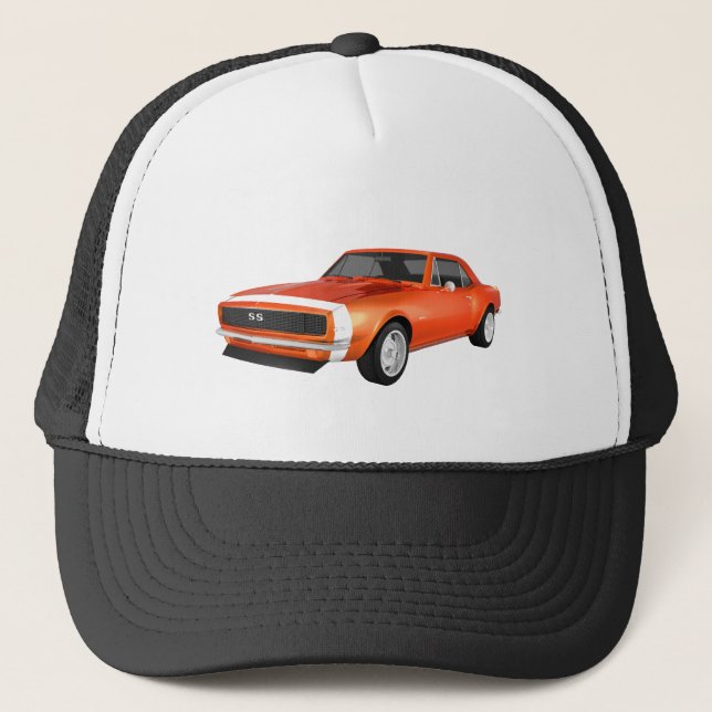 Boné Camaro SS: Término Laranja: Modelo 3D: (Frente)