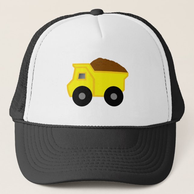 Boné Camião basculante amarelo (Frente)
