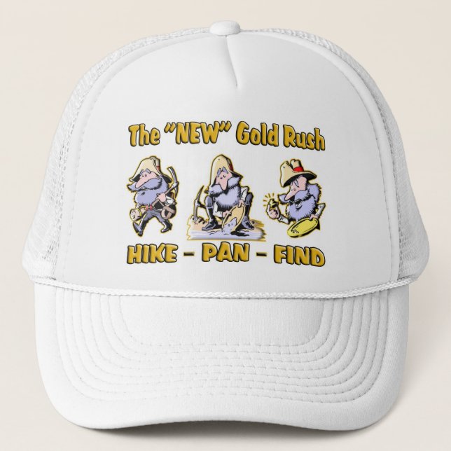 Boné "Caminhada - bandeja - encontre" a febre do ouro (Frente)
