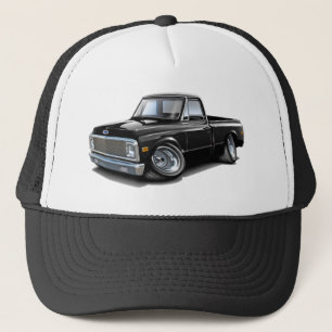 Boné Caminhão 1970-72 preto de Chevy C10