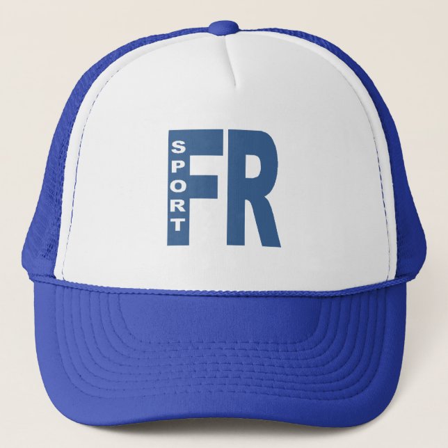 Boné Caminhão-boné branco/real ESPORTE FRANCE (Frente)
