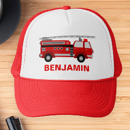 Boné Caminhão de Bombeiros Bombeiros Crianças