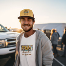 Caminhão de Girassol Vintage. Harris - Walz. Casta