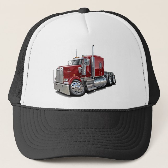 Boné Caminhão marrom de Kenworth w900 (Frente)