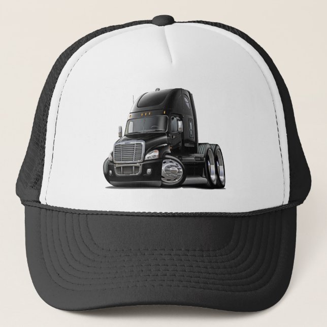 Boné Caminhão preto de Freightliner Cascadia (Frente)
