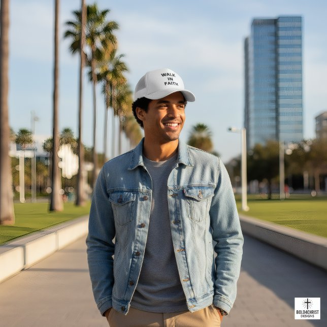 Boné "Caminhe Com Fé" (Criador carregado)