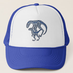 Boné Caminhoneiro de beisebol de dinossauro Raptor chap