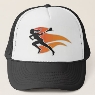 Boné Camionista do logotipo do Lacrosse das chamas