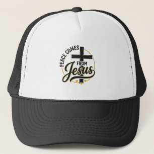 Boné Camisa Cruz Cristã Jesus É a Paz