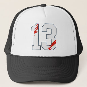 Boné Camisa de Beisebol Número 13