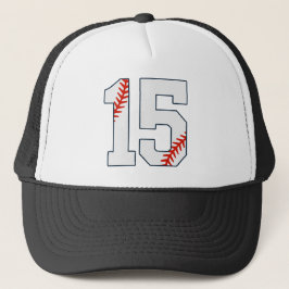 Boné Camisa de Beisebol Número 15