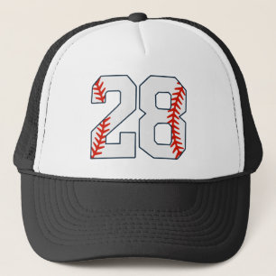 Boné Camisa de Beisebol Número 28