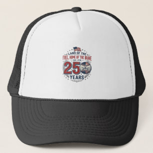 Boné Camisa de beisebol patriota 250 anos de design vin