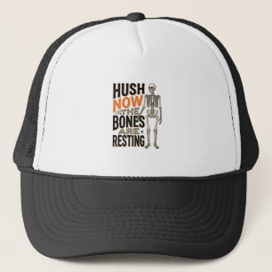 Boné Camisa de Esqueleto Engraçado, Hush Now Gravação d