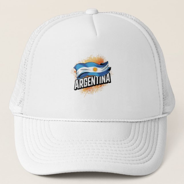 Boné Camisa de Fã de Futebol Americano da Argentina 202 (Frente)