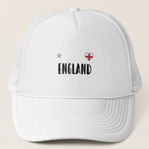 Boné Camisa de Fã de Futebol da Inglaterra Bandeira Ing