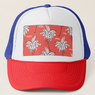 Boné Camisa de praia havaiana, padrão de palma de rabis