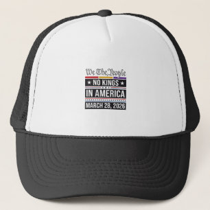 Boné Camisa de Protesto Patriótico Sem Reis na América_