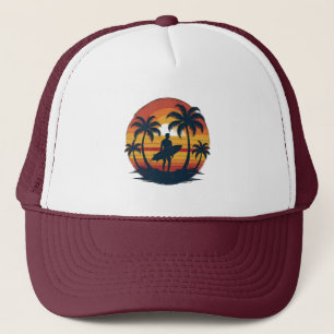 Boné Camisa de surfe retrô - 70s Vintage Sunset Beach D