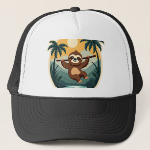 Boné Camisa de Viagem Tropical de Preguiça da Costa Ric