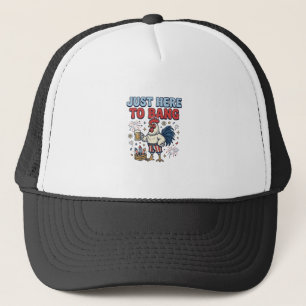 Boné Camisa engraçada de fogos de artifício de galo pat
