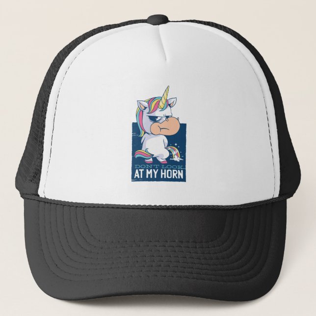 Boné Camisa engraçada de unicórnio - Citação de Pônei M (Frente)